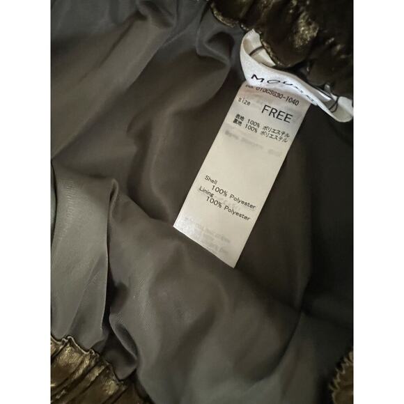 Moussy Metallic Pleated Midi Skirt NWOT Free Size - Picture 3 of 6
